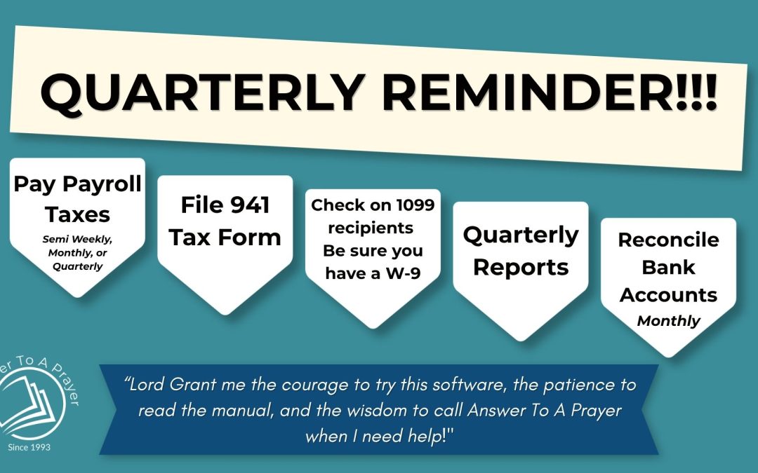 Essential Quarterly Reminders for Powerchurch Users